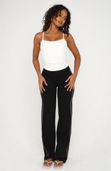 Almost Ready Straight Leg Pants Black