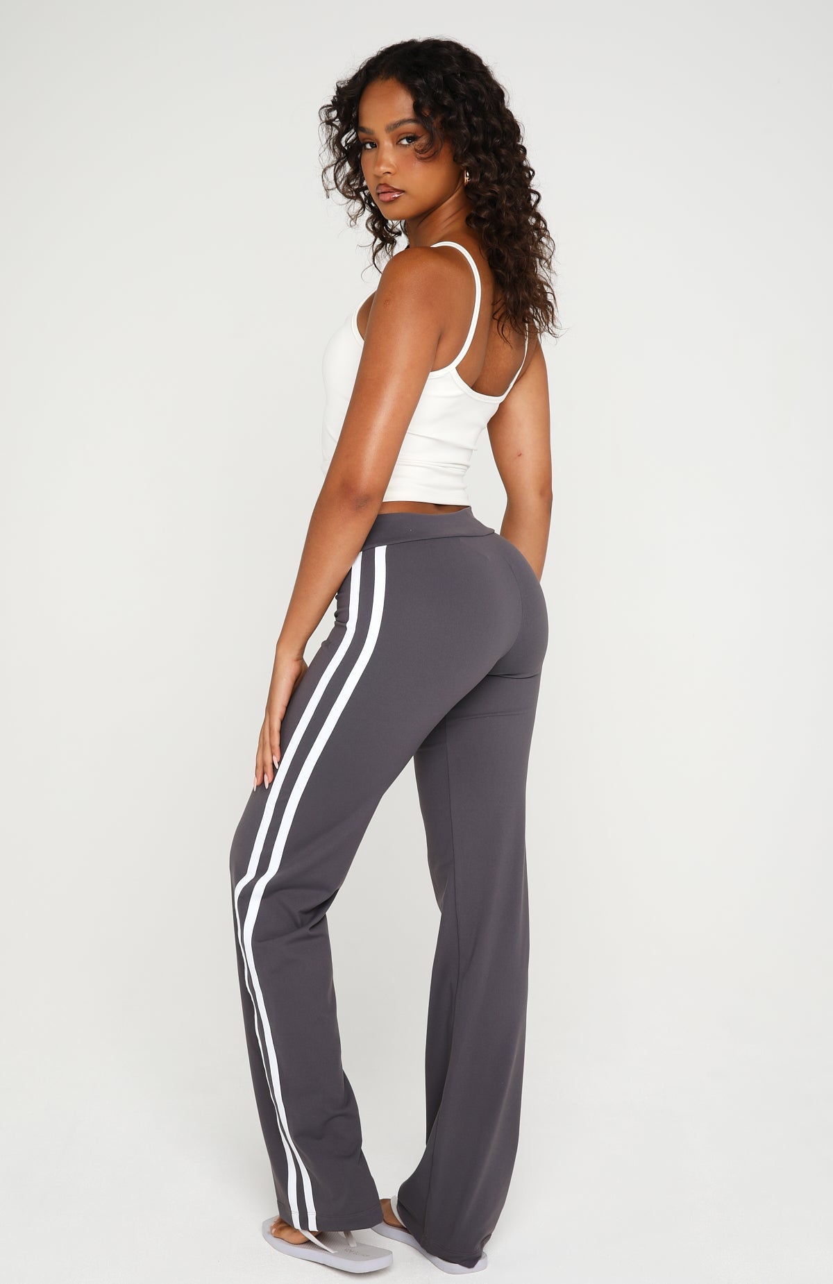 Almost Ready Straight Leg Pants Charcoal