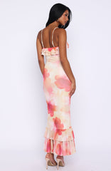 Amped Up Midi Dress Honeydew Floral
