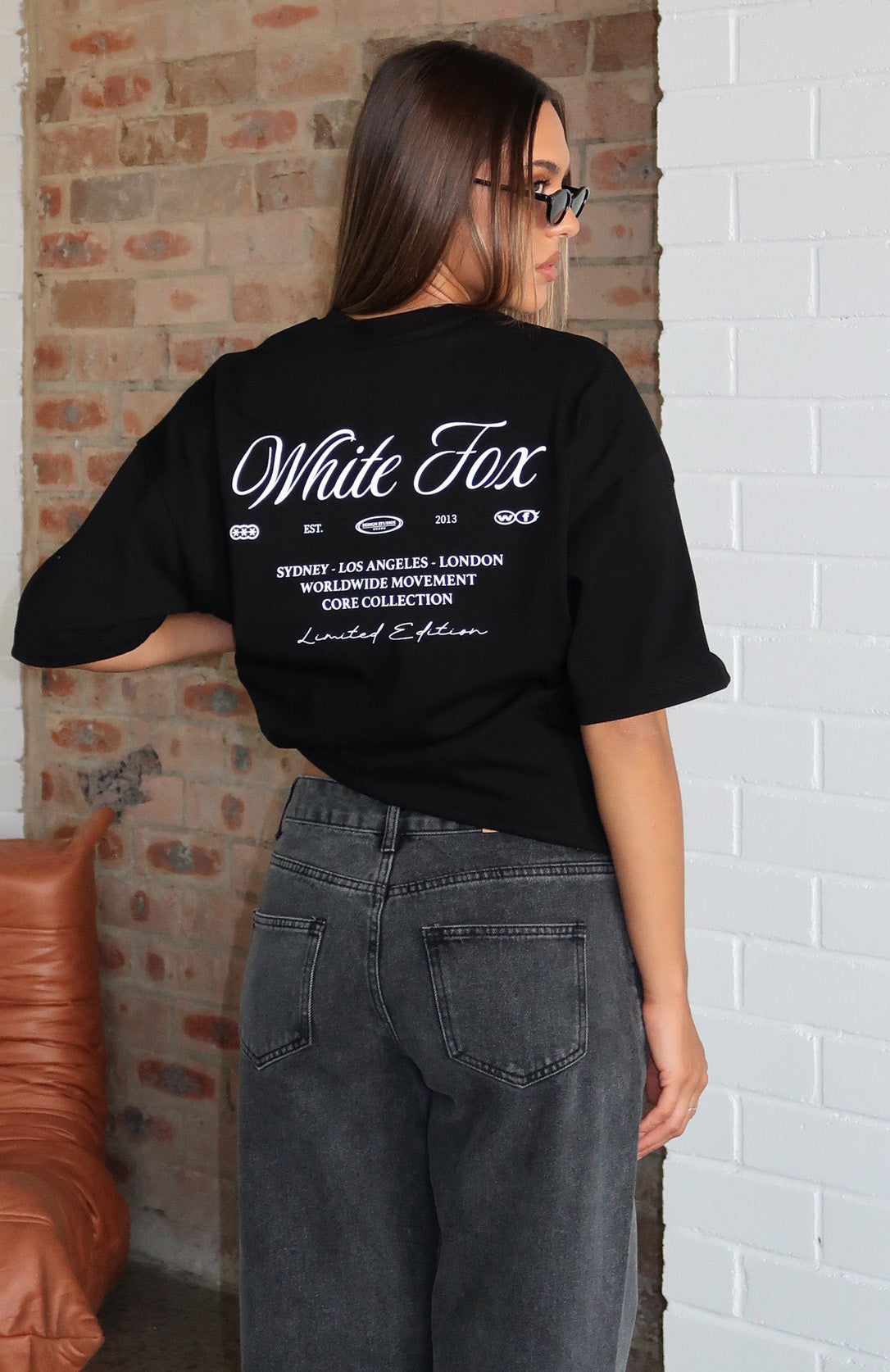 At Second Glance Oversized Tee Black