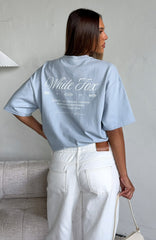 At Second Glance Oversized Tee Light Blue