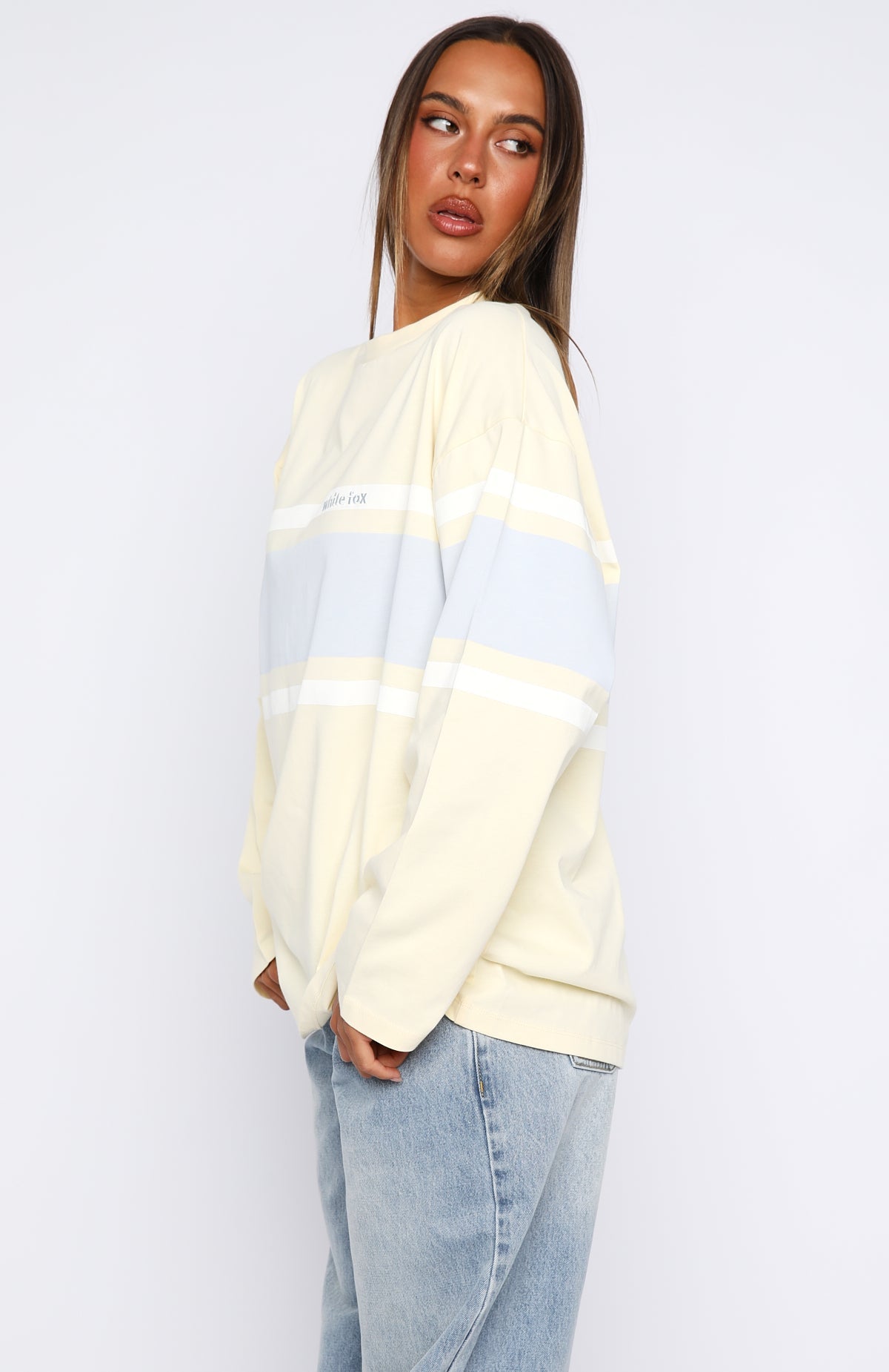 Bad Timing Oversized Long Sleeve Tee Lemon