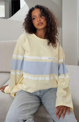 Bad Timing Oversized Long Sleeve Tee Lemon