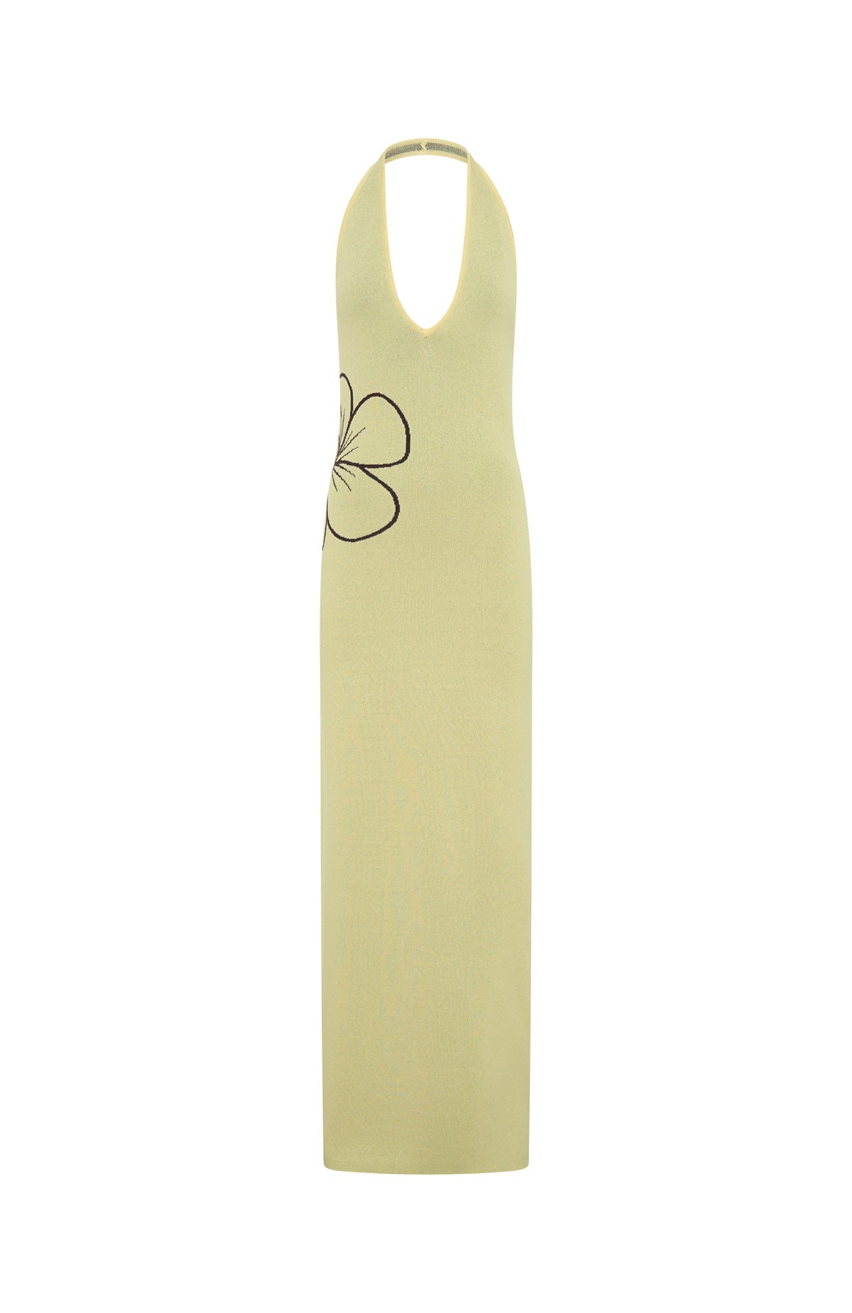 Baddie Era Knit Maxi Dress Lemon
