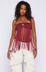Boho Breeze Fringe Top Granita
