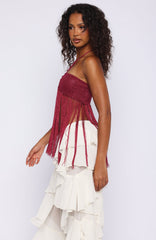 Boho Breeze Fringe Top Granita