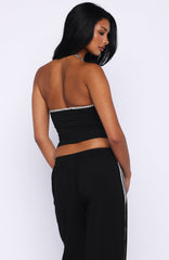 Boss Babe Vibes Halter Top Black