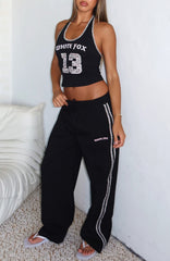 Boss Babe Vibes Track Pants Black