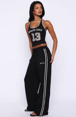 Boss Babe Vibes Track Pants Black