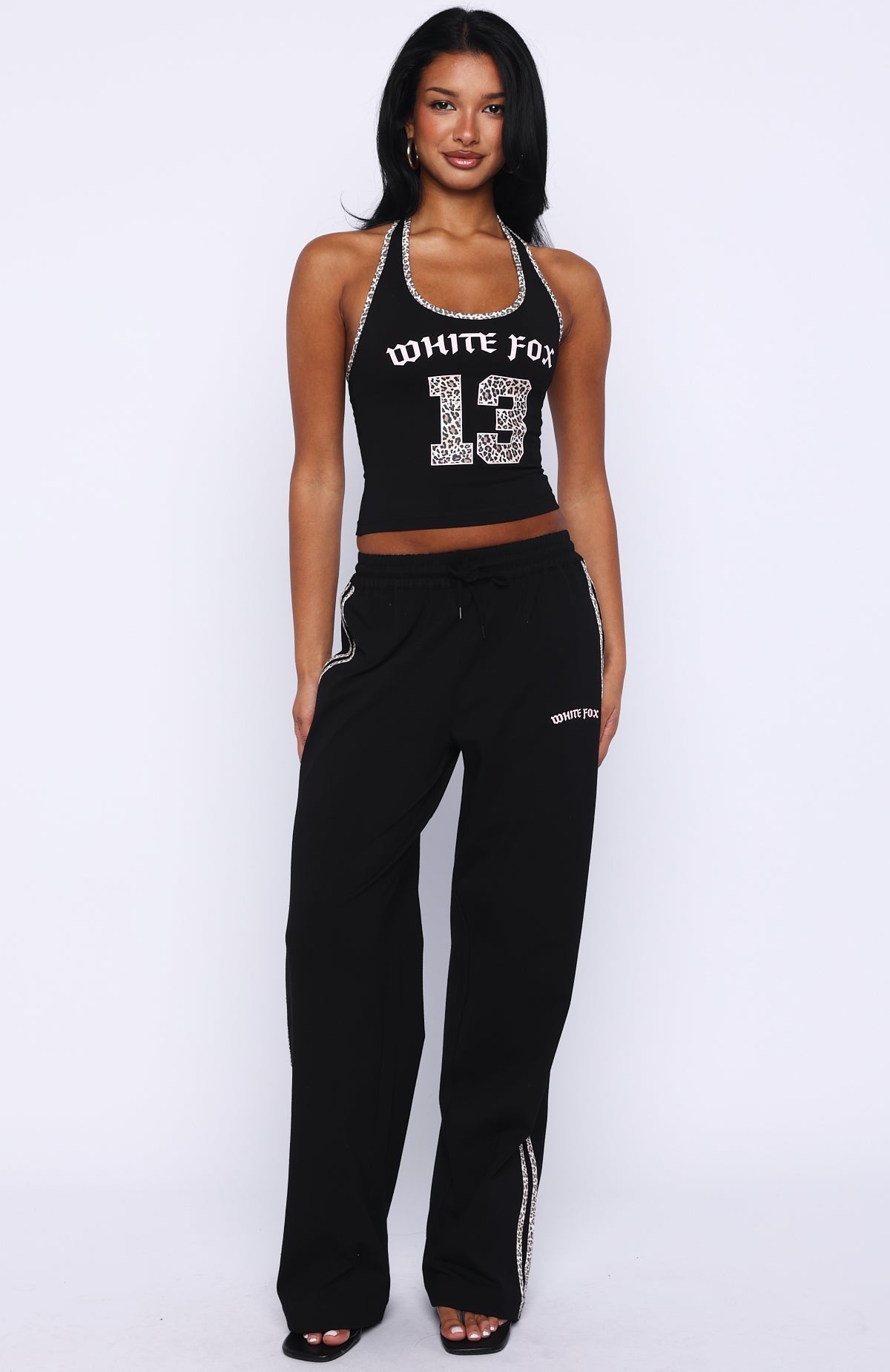 Boss Babe Vibes Track Pants Black