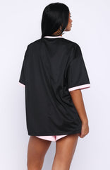 Boss Babe Vibes Oversized Jersey Black