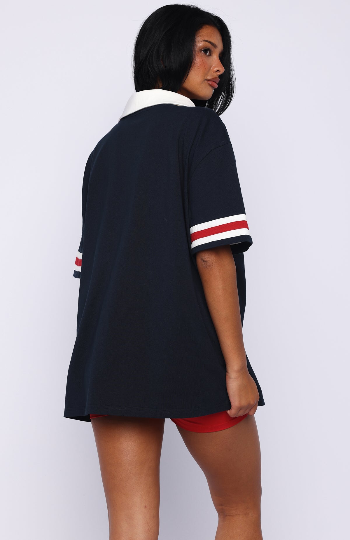 Break It Up Oversized Jersey Navy