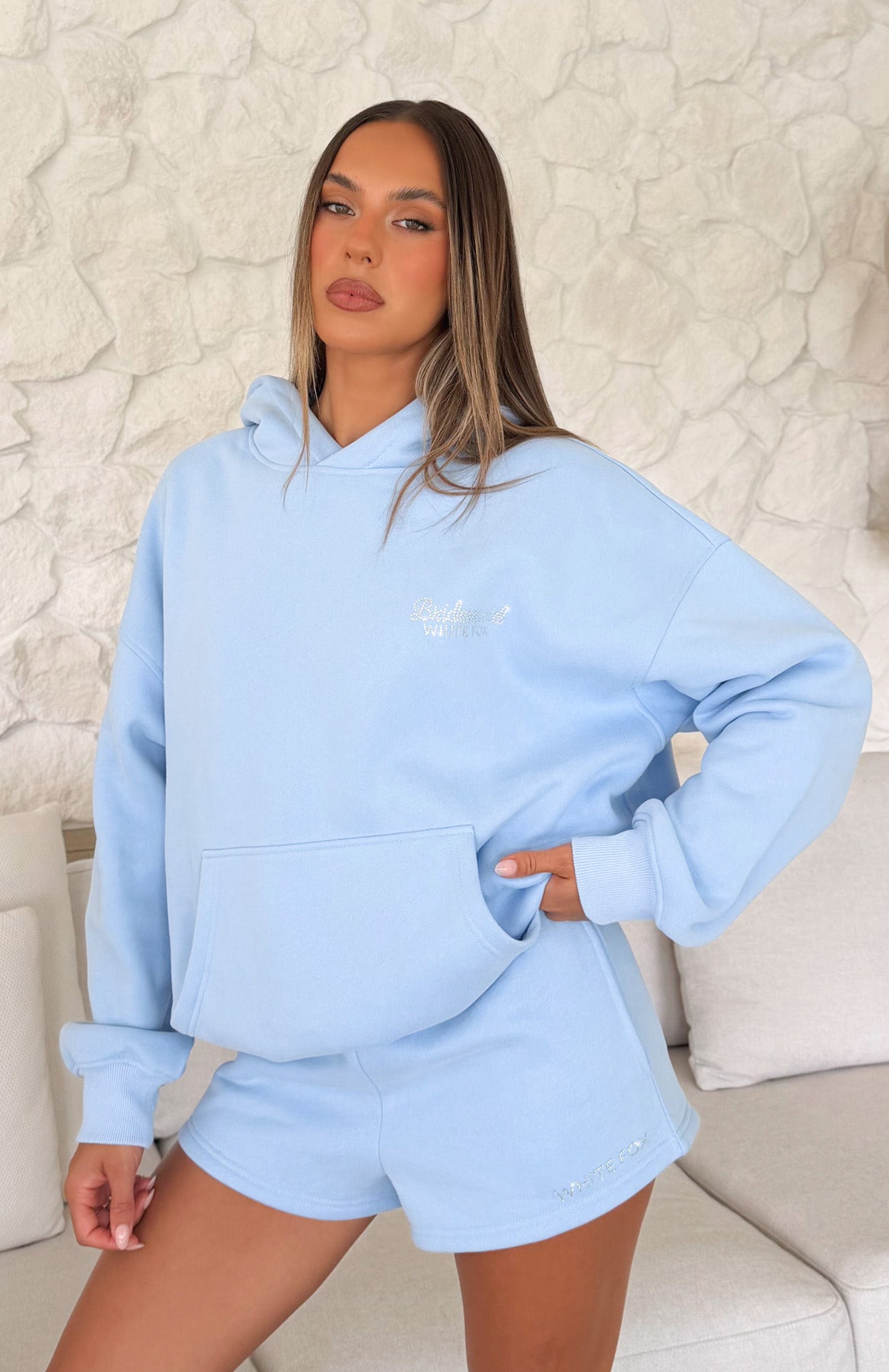 Bridal Party Oversized Hoodie Light Blue