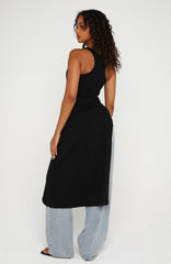 Calm And Collected Longline Top Black