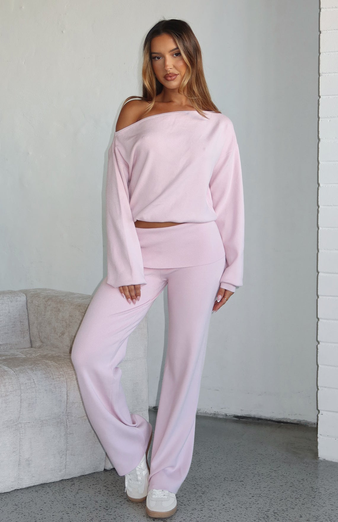 Can't Find The Words Knit Sweater Pink