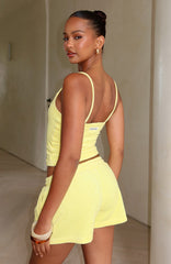 Causing Commotion Terry Singlet Lemon