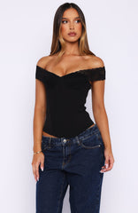 Charmed Heart Bustier Black