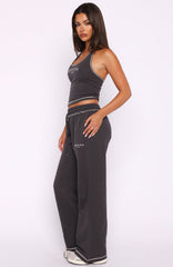 Chill In Style Track Pants Charcoal