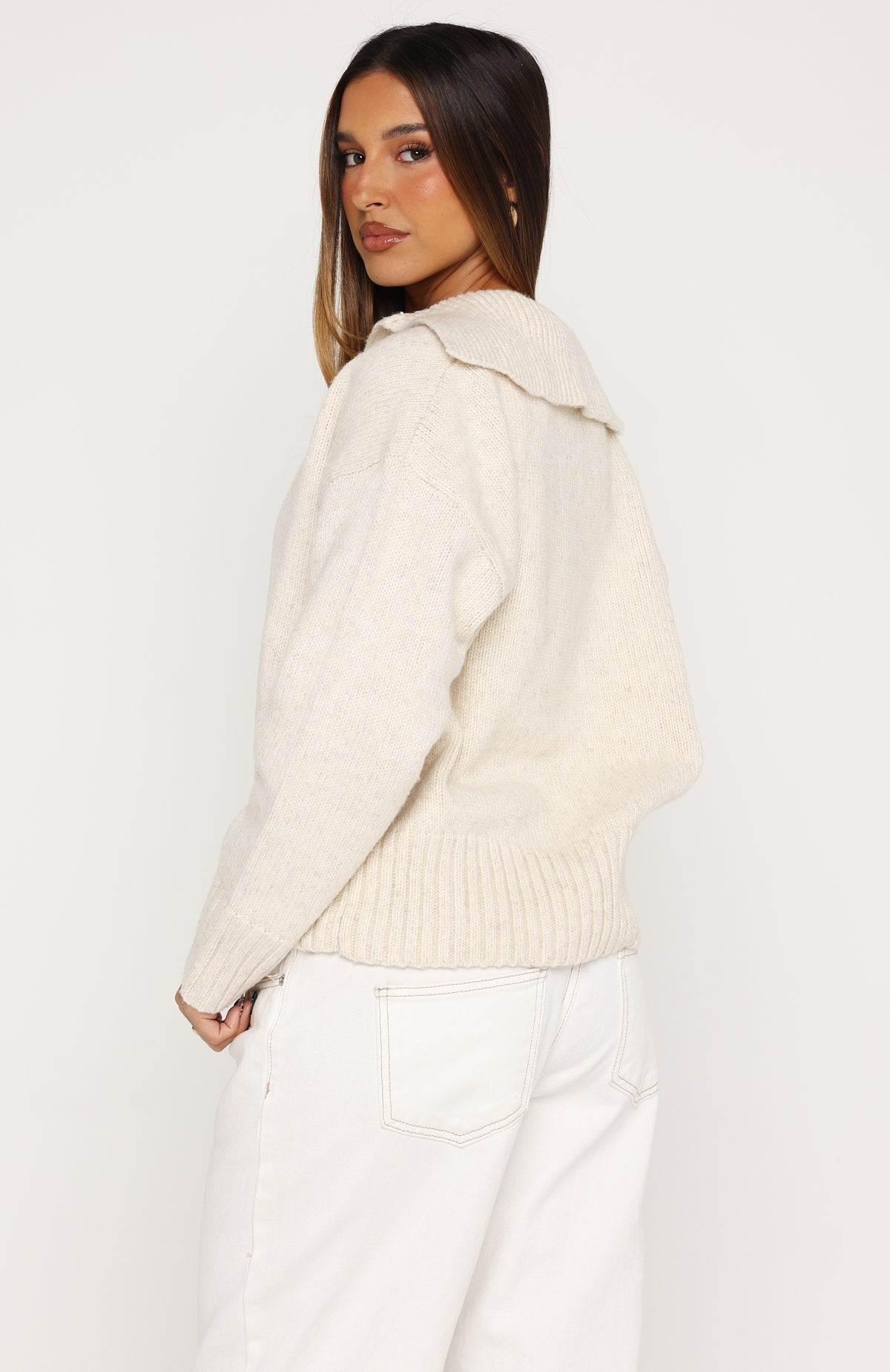 Chrissy Knit Sweater Oat Marle