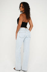 Cielo Low Rise Flare Leg Jeans Glacier Blue