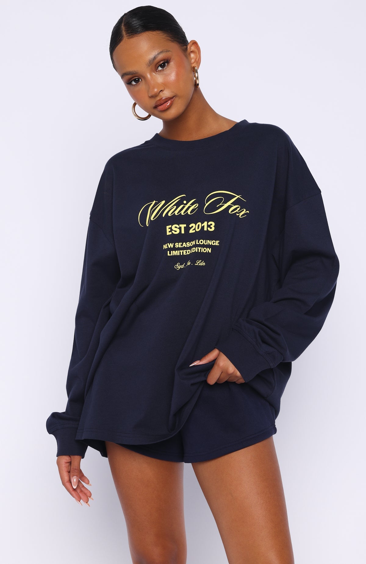 Closer To You Long Sleeve Tee Navy