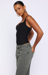 Club Party Top Black