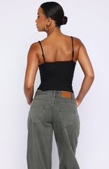 Club Party Top Black