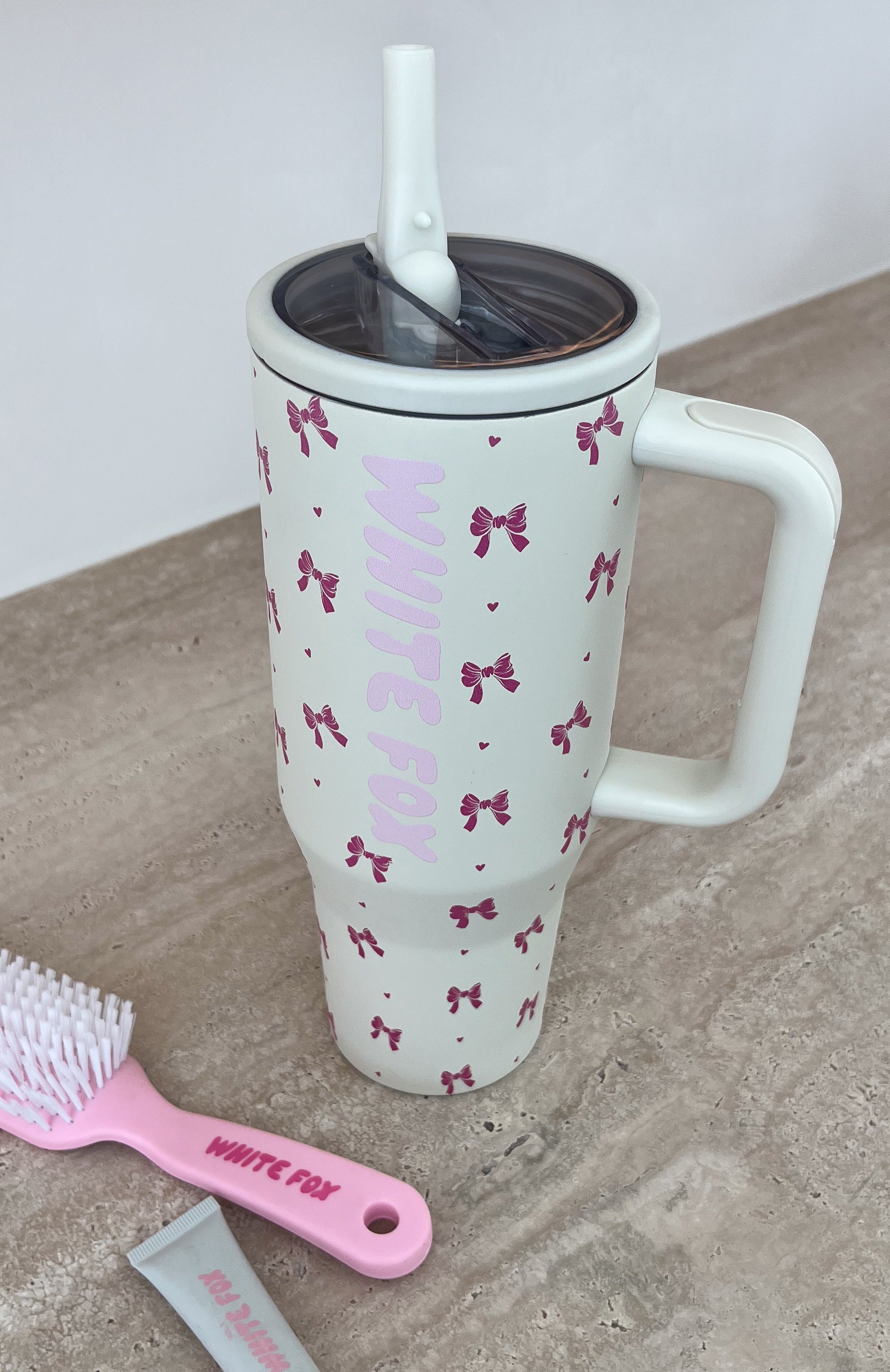 Colson Drink Bottle 1.2 Litre Cream Bows