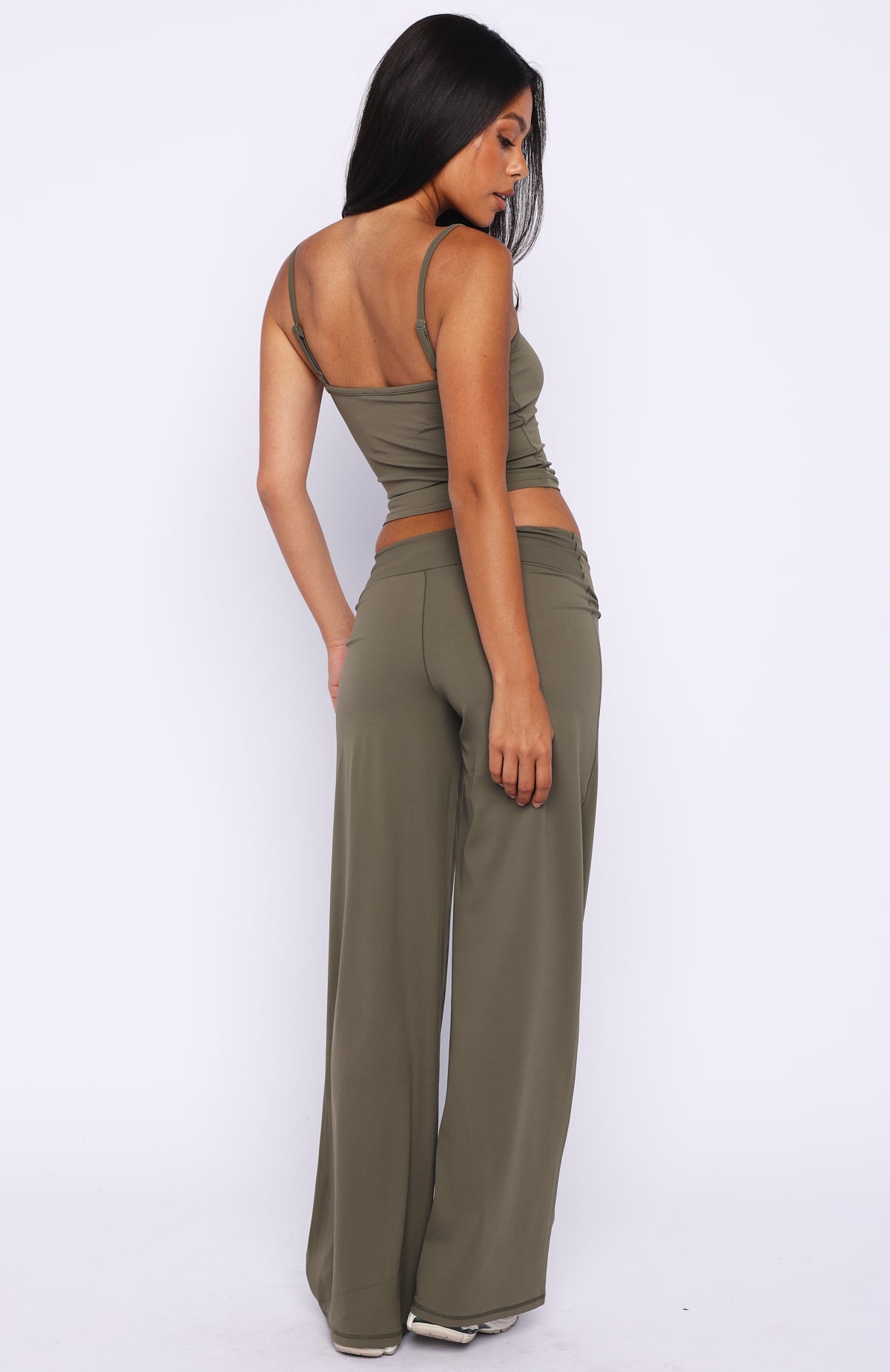 Core Strengths Wide Leg Pants Khaki