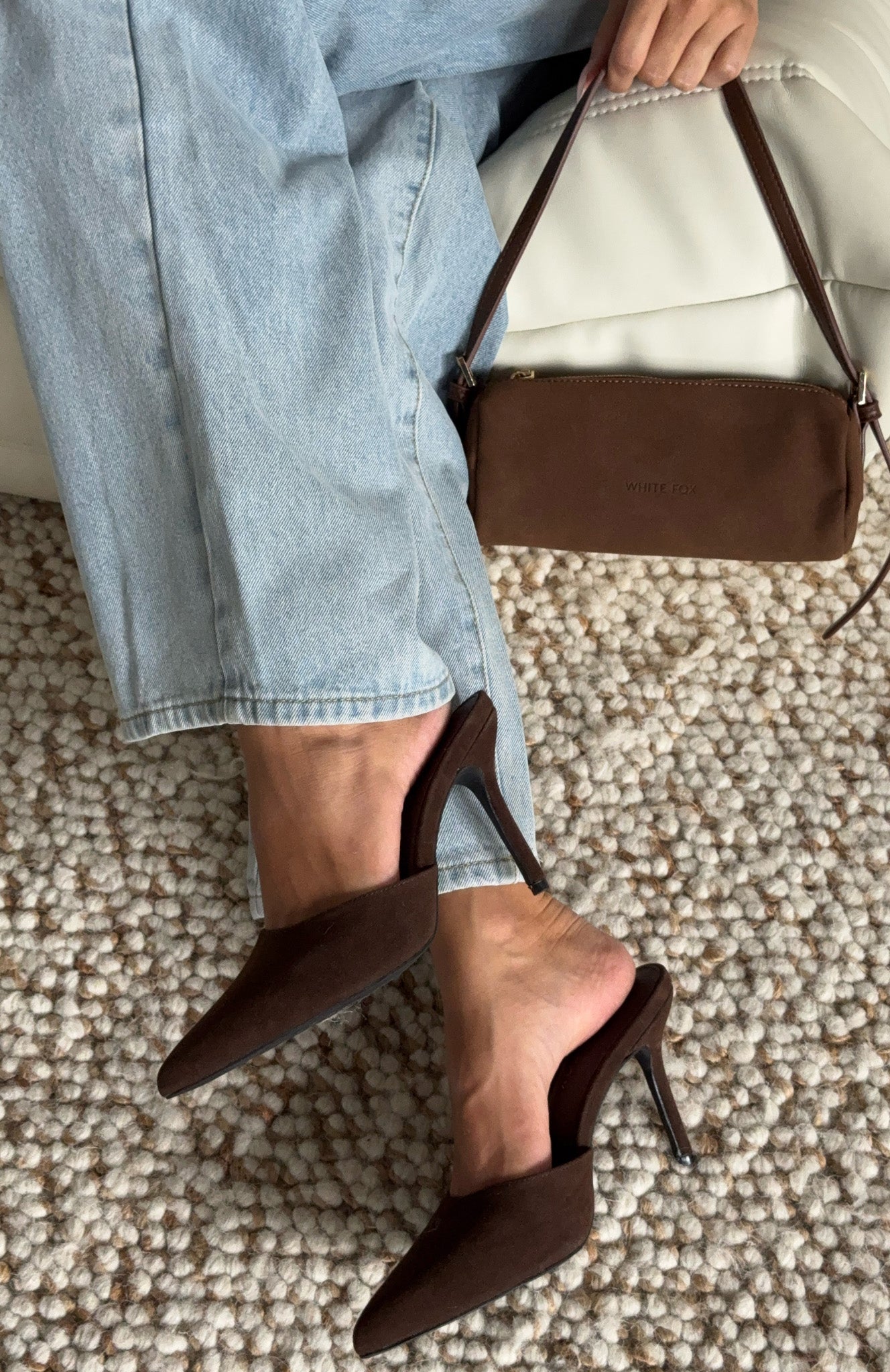 Cyrilla Mules Chocolate