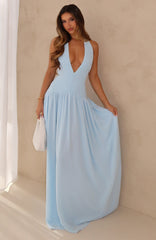 Dancing Dazzle Maxi Dress Baby Blue