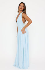 Dancing Dazzle Maxi Dress Baby Blue
