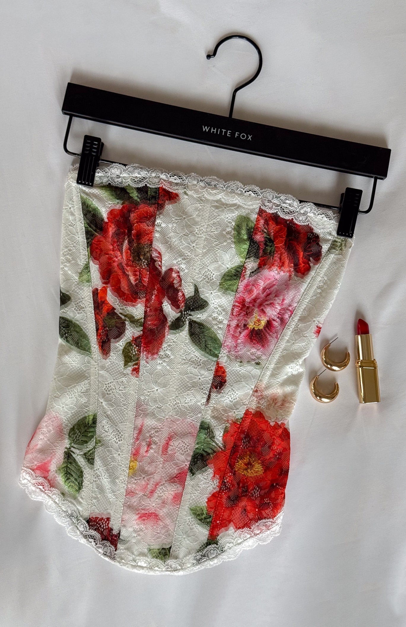 Darling Heart Strapless Bustier Heirloom Bloom