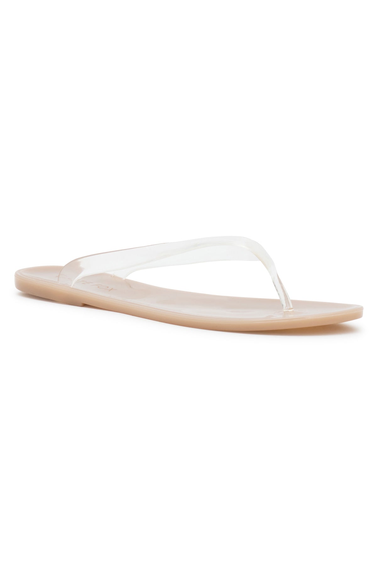 Dean Jelly Thong Sandals Light Taupe/Clear
