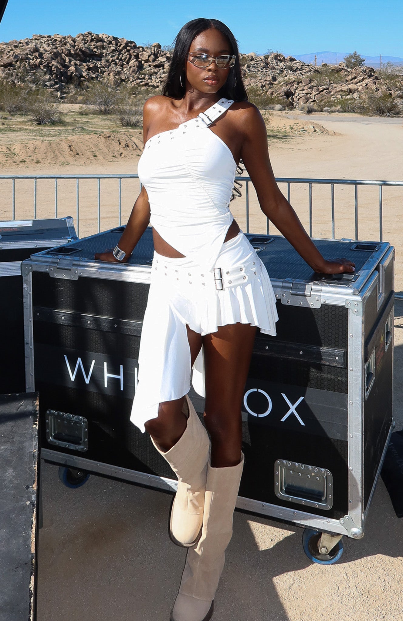 Desert Dreams Mini Skirt Cream