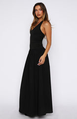 Dreamtime Halter Maxi Dress Black