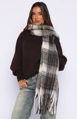 Farley Scarf Cappuccino Plaid
