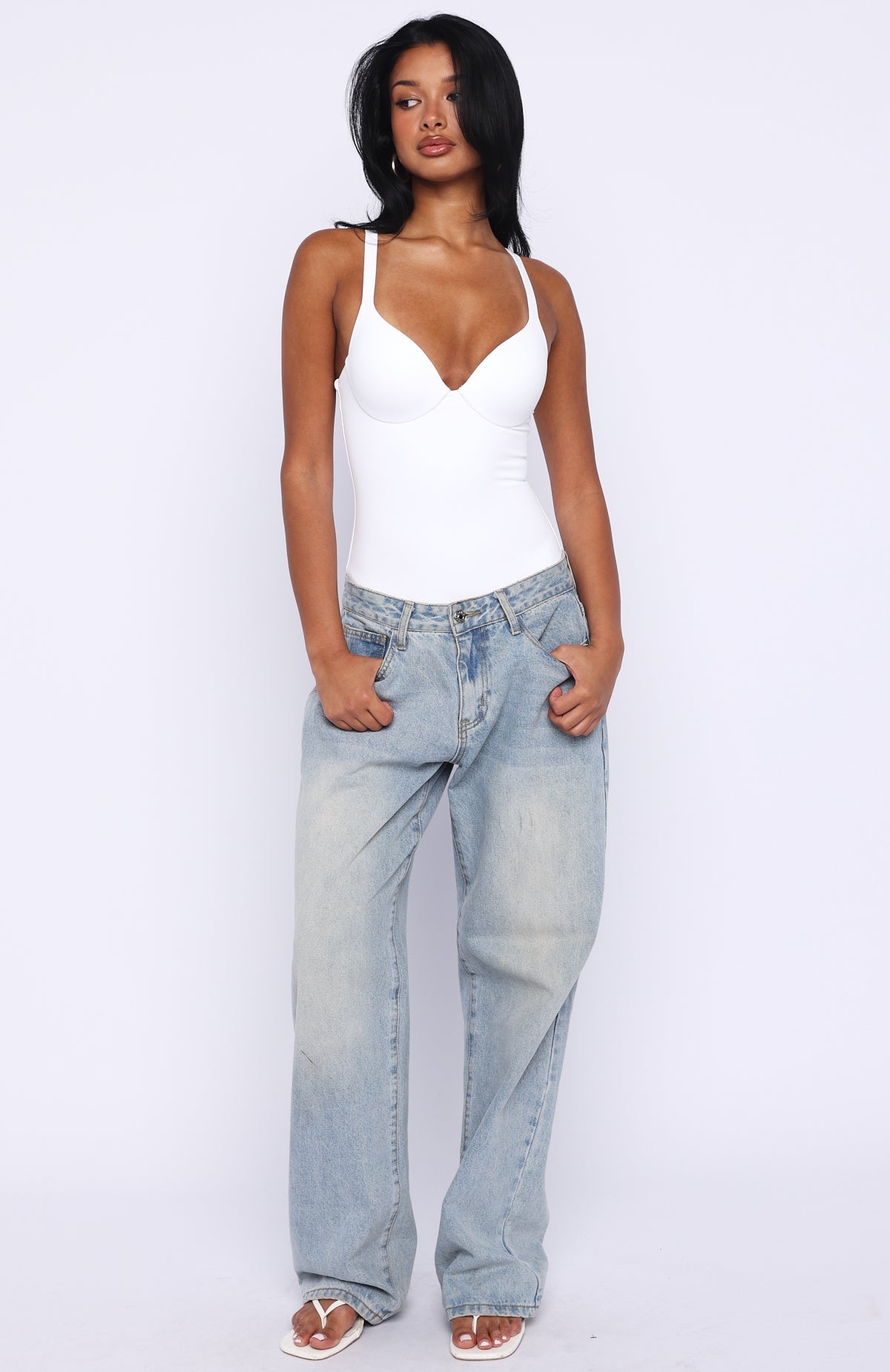 Feel Your Love Bodysuit White
