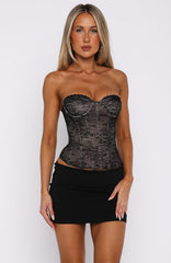 Fifth Avenue Flex Strapless Bustier Black