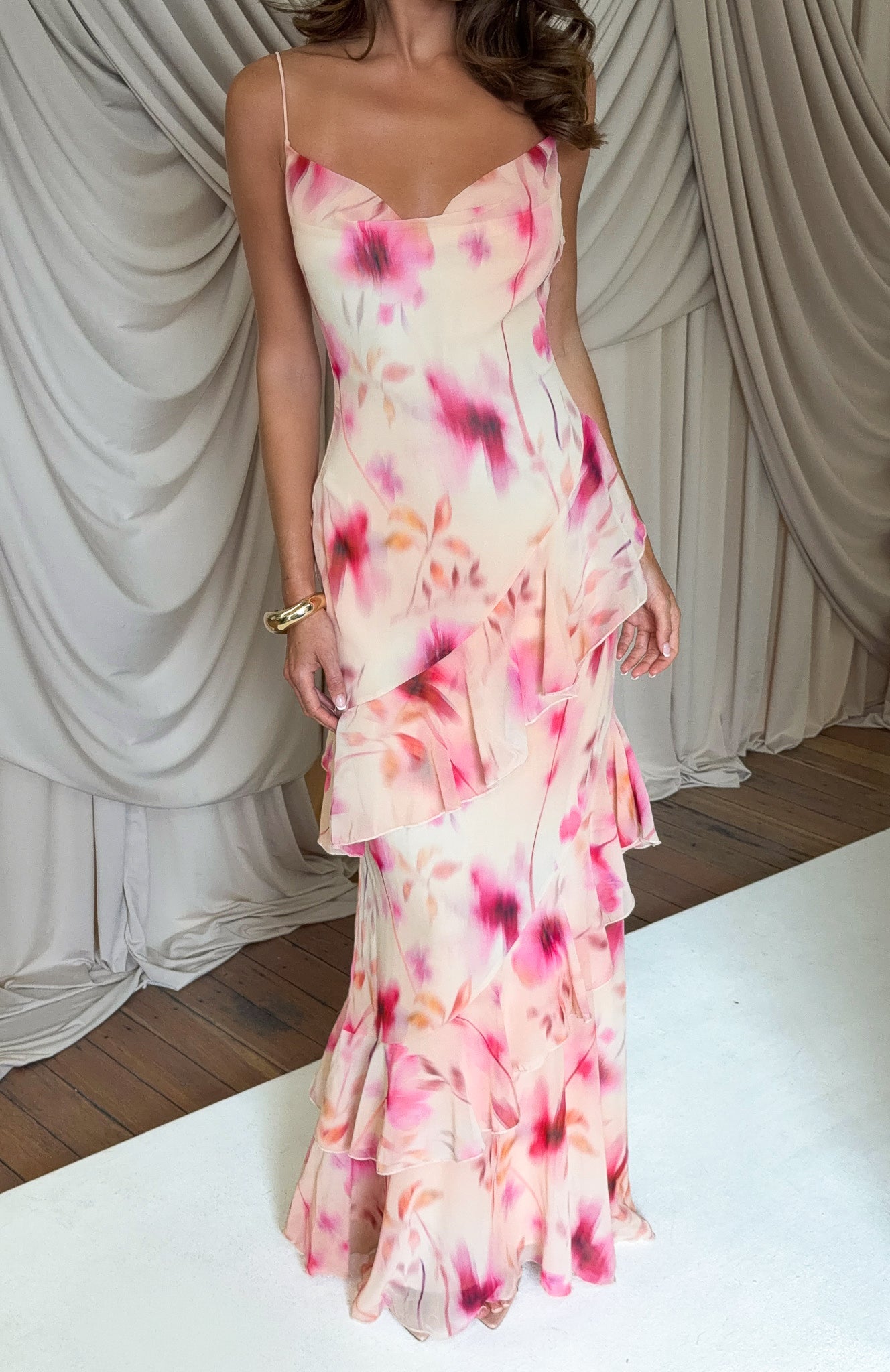 Garden Serenade Maxi Dress Champagne Hour