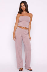 Happy It Happened Pants Pink/Blue Stripe
