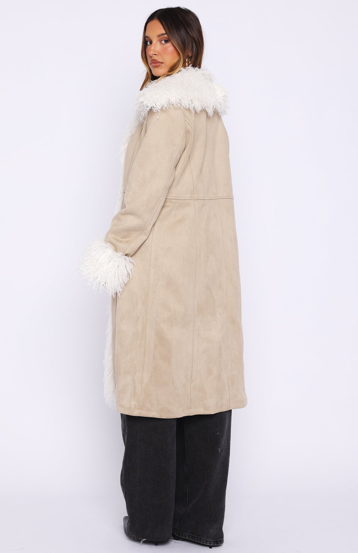 Help Me Down Coat Beige