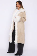 Help Me Down Coat Beige