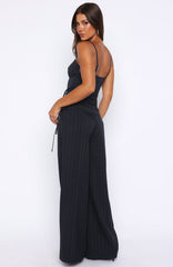 High Line Pants Navy Pinstripe