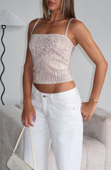 Hung Up On You Cami Top Blush Safari