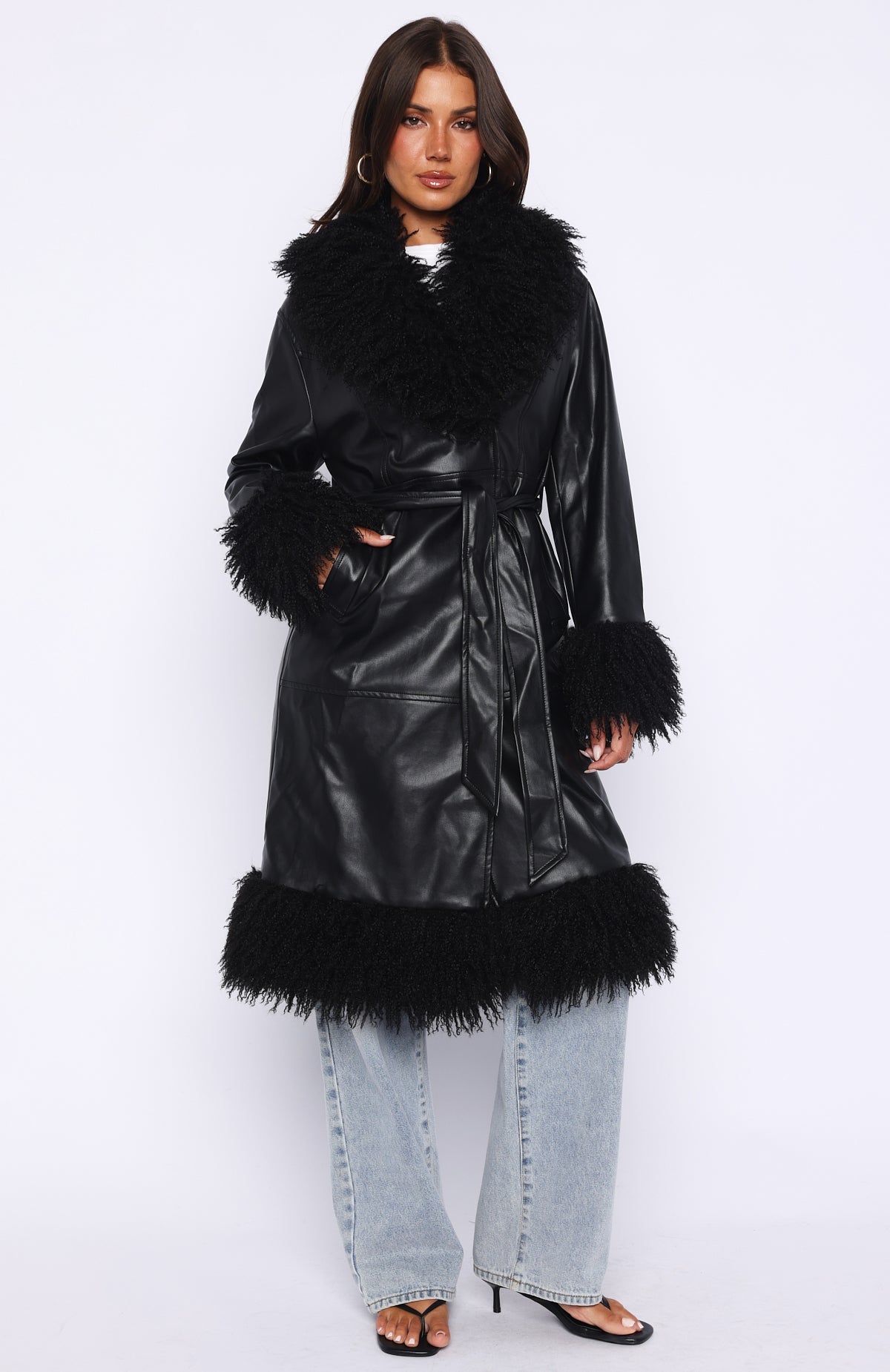 In My Space PU Jacket Black