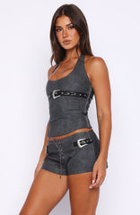 In The Crowd Shorts Charcoal