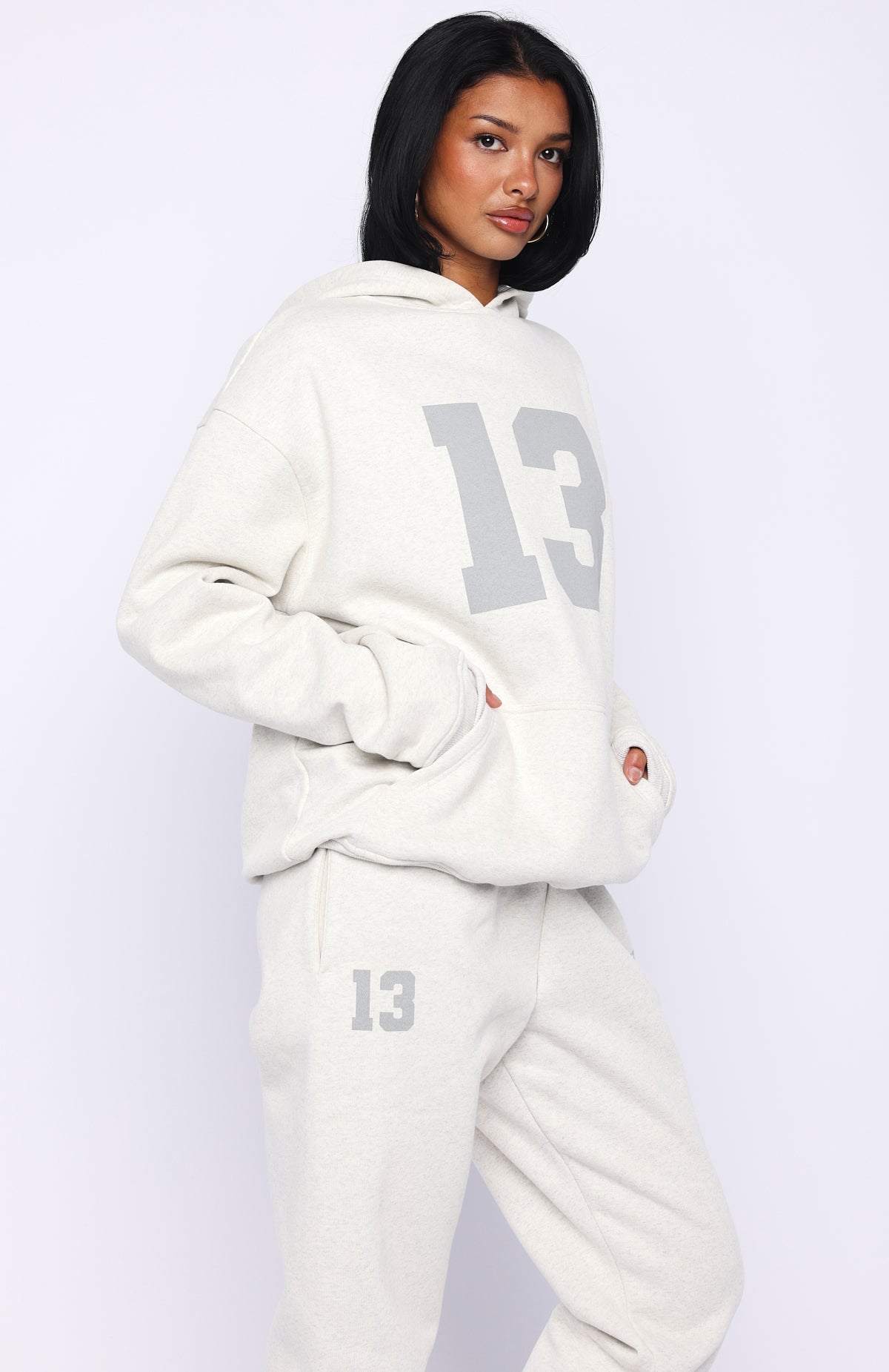 It's Your Chance Oversized Hoodie Grey Marle