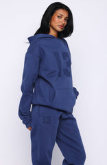 It's Your Chance Oversized Hoodie Navy