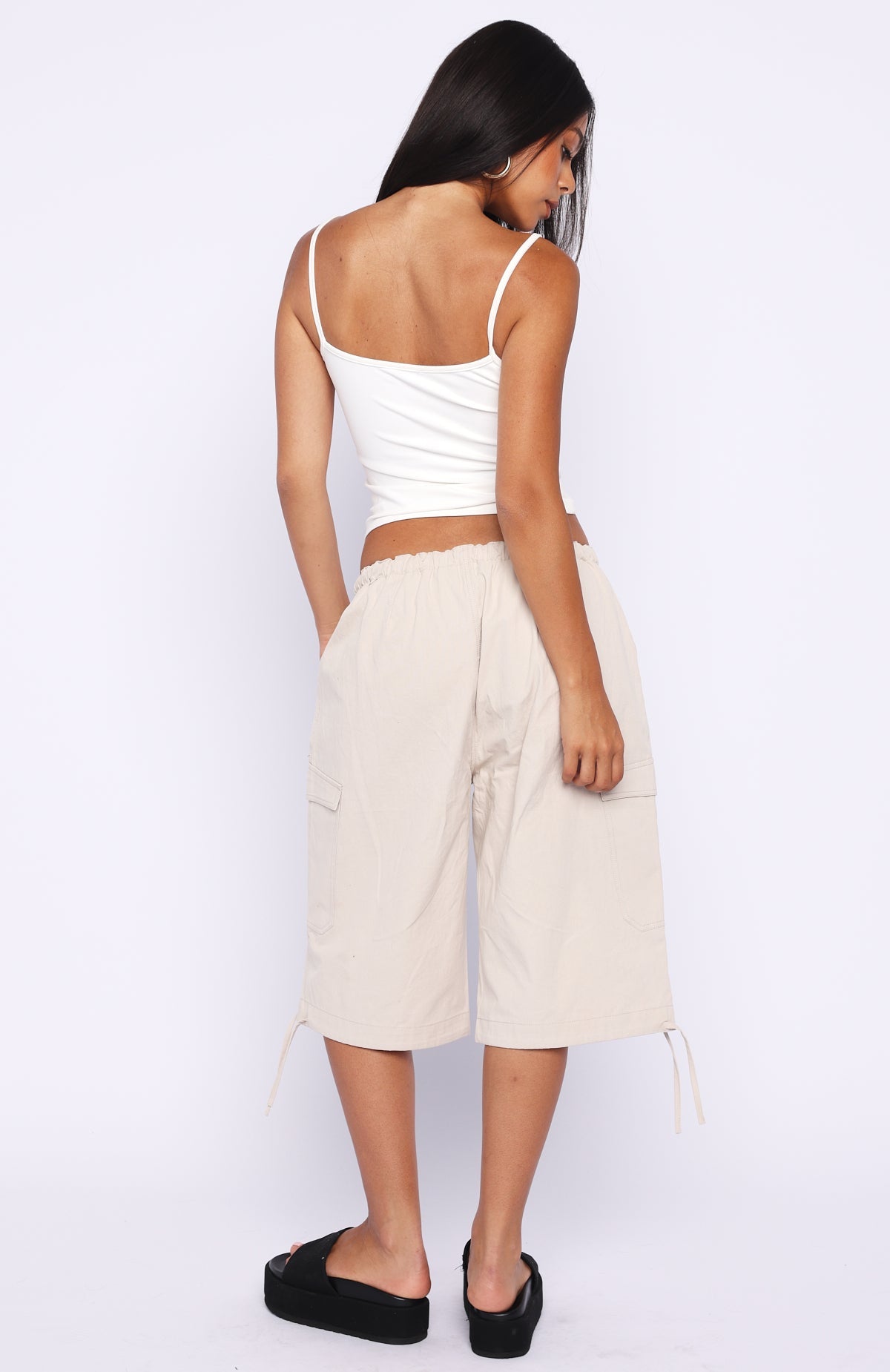 Just My Type Cargo Shorts Stone